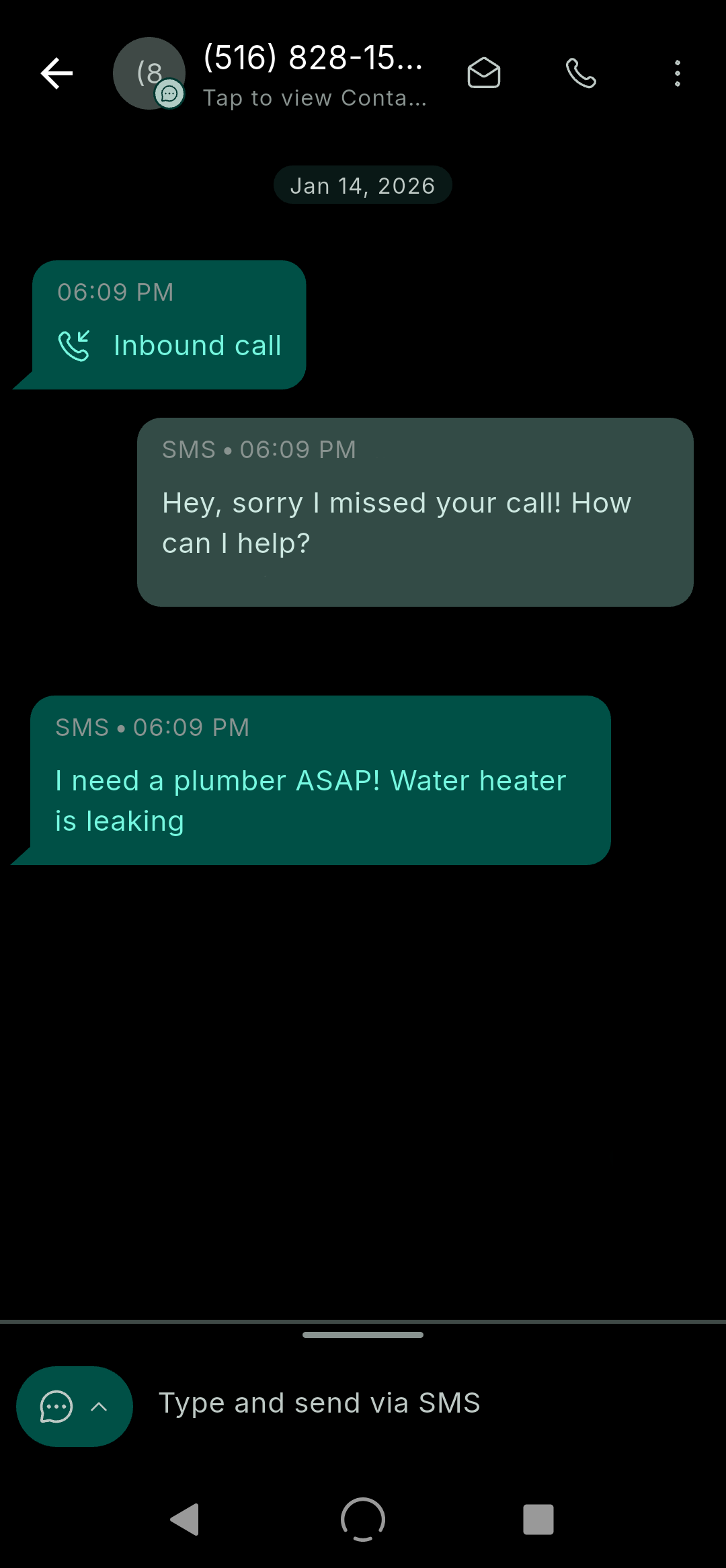 Digital Receptionist mobile app