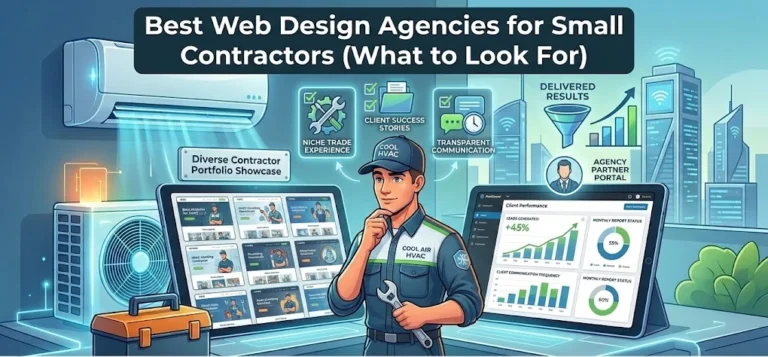 Read more about the article Best Web Design Agencies for Small Contractors (What to Look For)