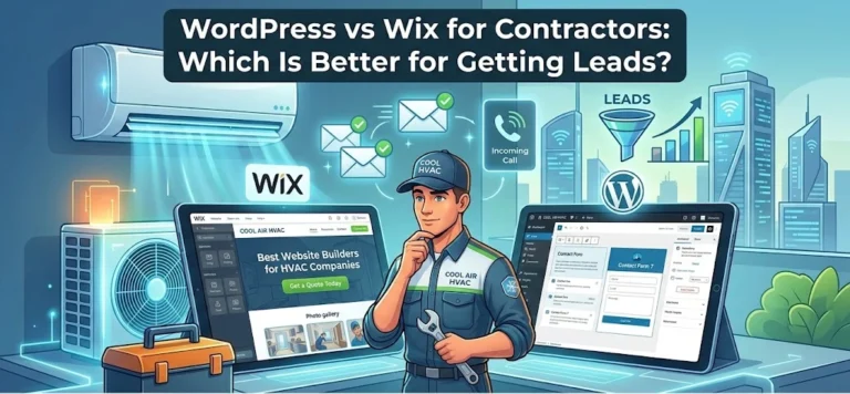 Read more about the article WordPress vs Wix for Contractors: Which Is Better for Getting Leads?